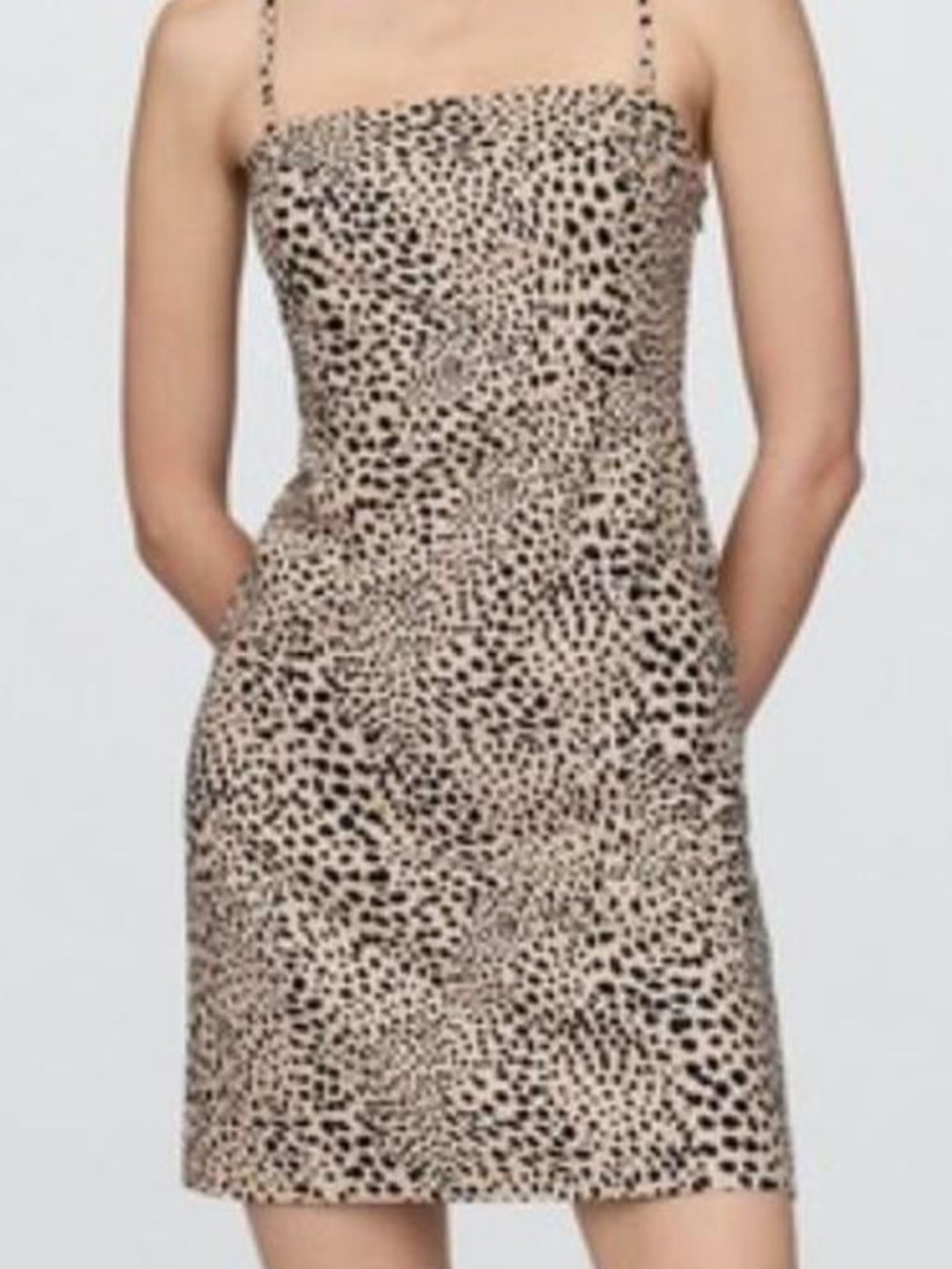 GAP Leopard Print  Mini Dress - Beige/Black